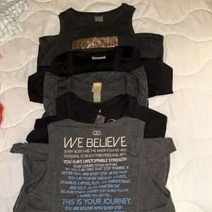 Calia Sports Tanks in Gray & Black. Size Med.